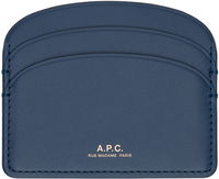 Navy Demi-Lune Card Holder