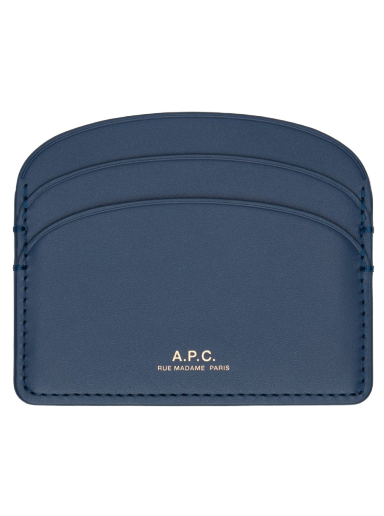 Batohy a tašky A.P.C. Navy Demi-Lune Card Holder Navy | PXAWV-F63270