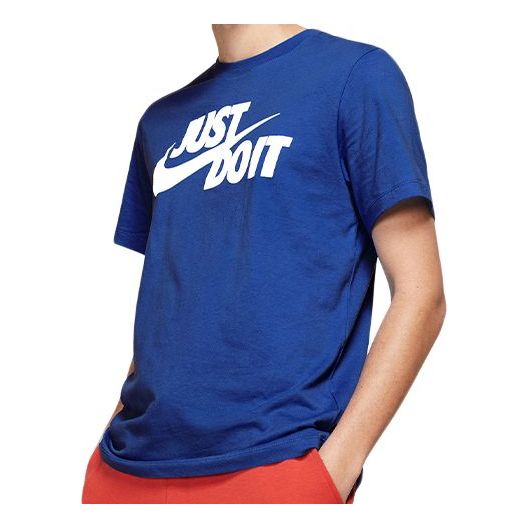 Tričko Nike Sportswear Jdi Alphabet Logo T-Shirt Modrá | AR5007-480, 0