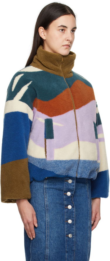 Bunda Max Mara Angolo Fleece Zip-Up Jacket Rôznofarebný | 2425906012600 MM13183, 1