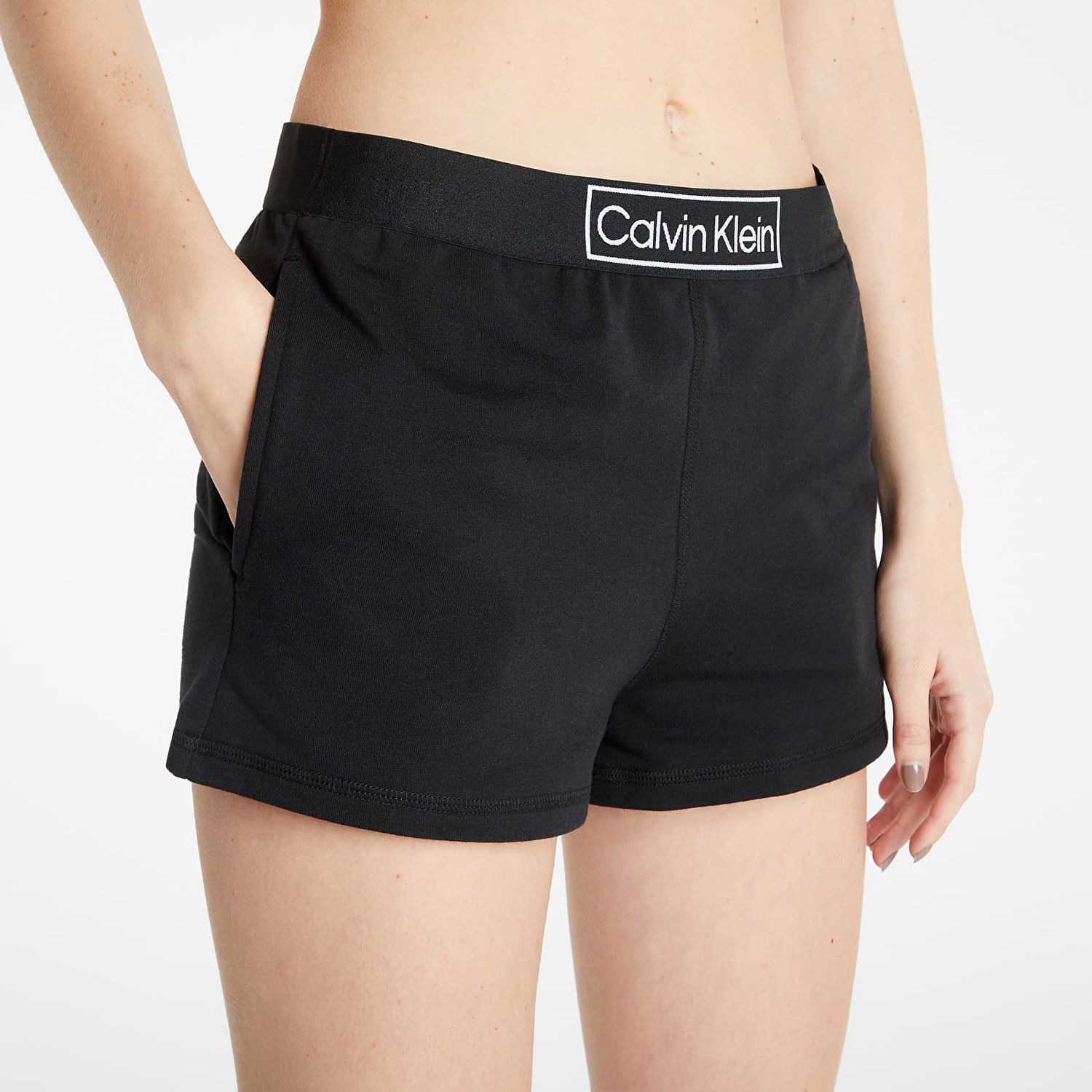 Boxerky CALVIN KLEIN Sleep Short Čierna | 000QS6799EUB1, 1
