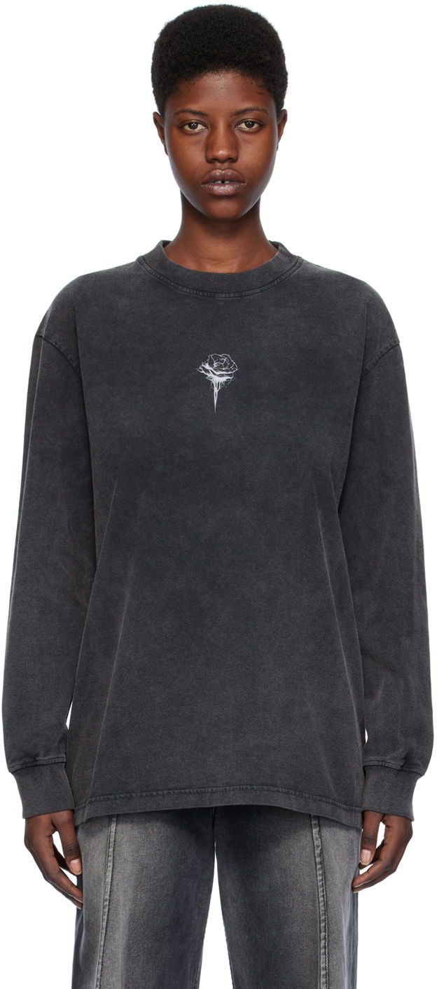 Tričko Han Kjøbenhavn Han Kjobenhavn Rose Long Sleeve T-Shirt Čierna | M-133231