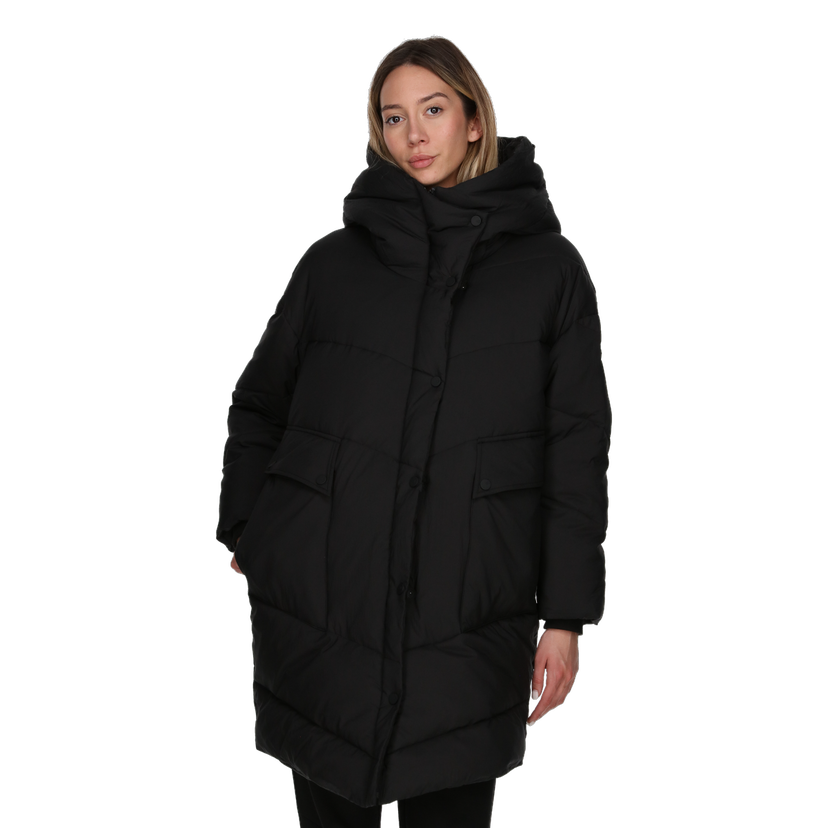 Prešívaná bunda Champion Long Puffer Jacket CAPSUL Čierna | CHA233F504-01