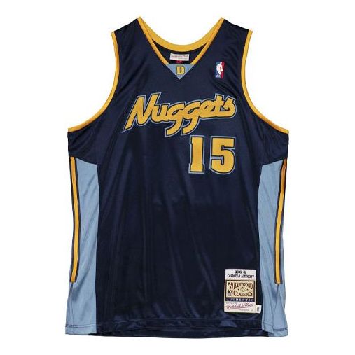 Dres Mitchell & Ness Carmelo Anthony Denver Nuggets  Basketball Jersey Modrá | AJY4GS20031-DNUNAVY06CAN, 0