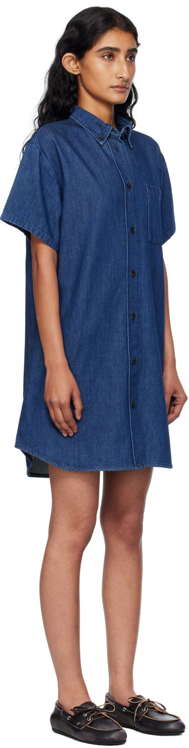 Šaty A.P.C. A.P.C. Ary Denim Minidress Modrá | COHAL-F35181, 1