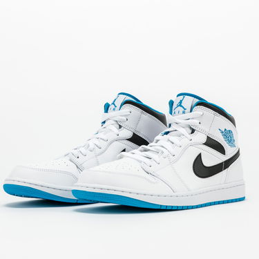 Tenisky a topánky Jordan Air Jordan 1 Mid "Laser Blue" Biela | 554724-141, 1