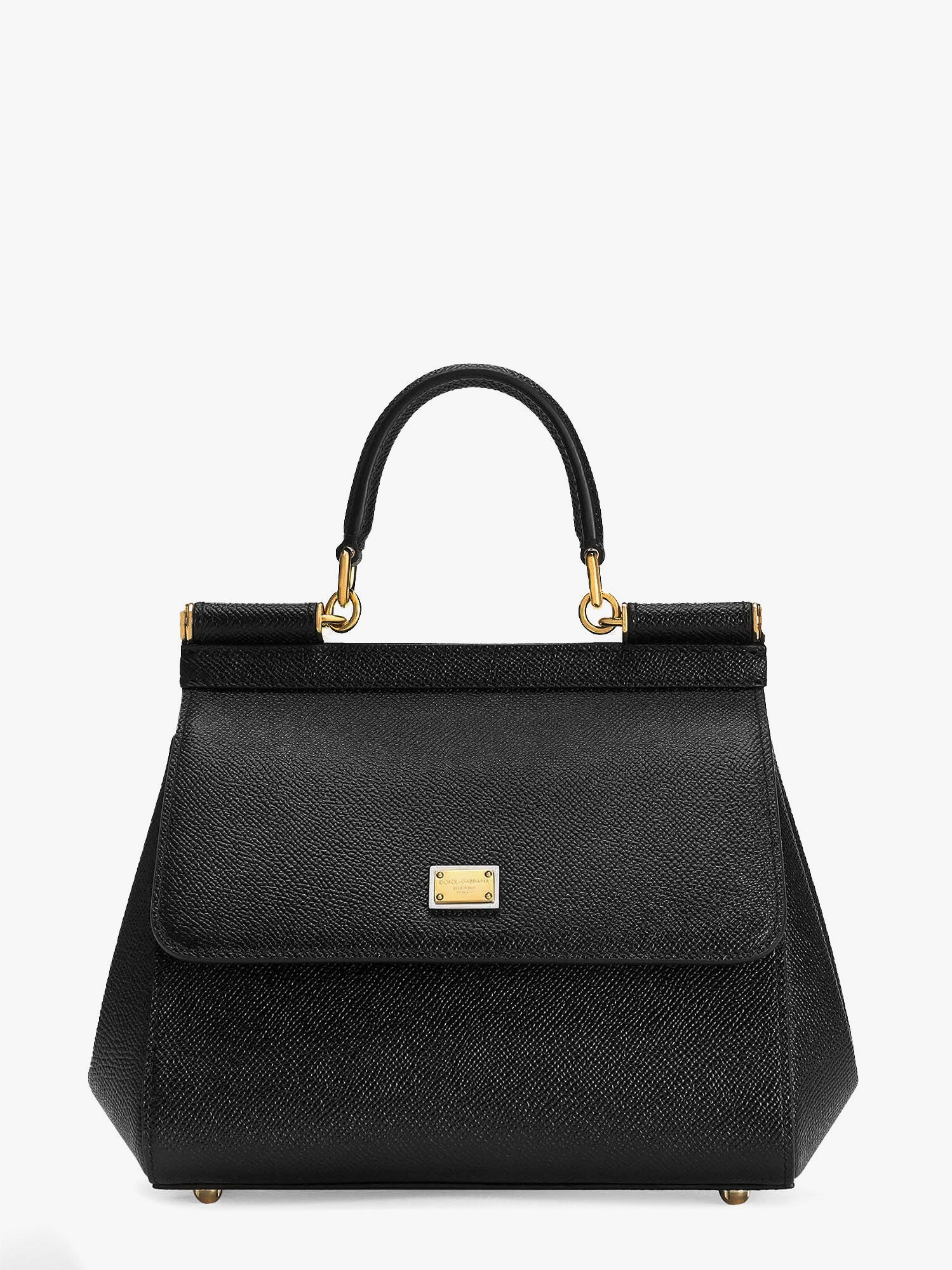 Kabelka Dolce & Gabbana Sicily Medium Dauphine Leather Top Handle Bag Dolce & Gabbana Čierna | BB6003B100180999, 0