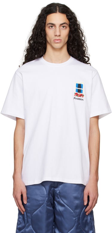 Tričko JW Anderson JW Anderson Window Embroidered T-Shirt Biela | JT0277-PG1510, 0