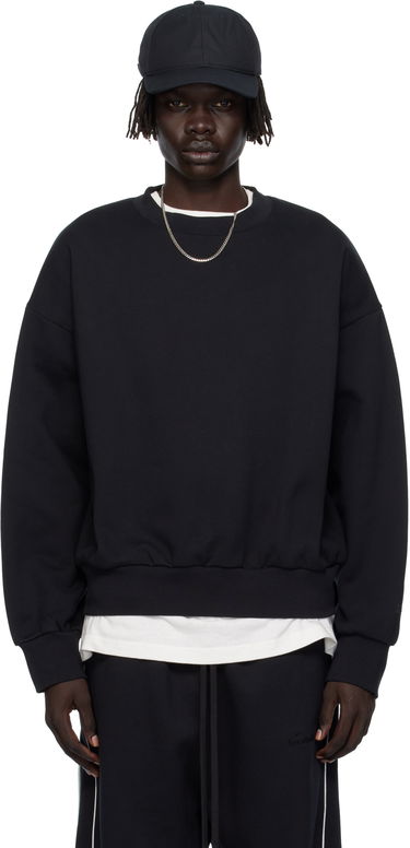 Mikina Fear of God Fear of God ESSENTIALS Classic Fit Fleece Crewneck Sweatshirt Čierna | 192SP252040F, 0