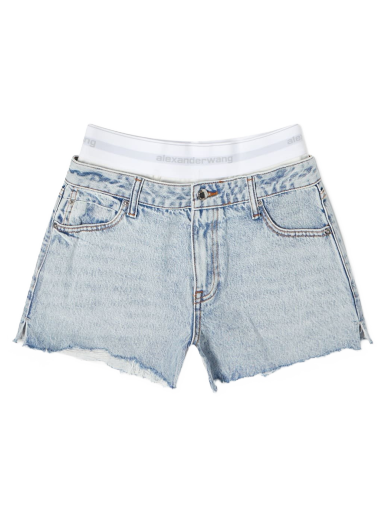 Šortky Alexander Wang High Rise Logo Short Tyrkysová | 4DC1224071-270