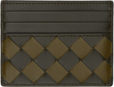 Peňaženka Bottega Veneta Intrecciato Leather Card Holder Zelené | 795612 V4SQ2 3512, 1