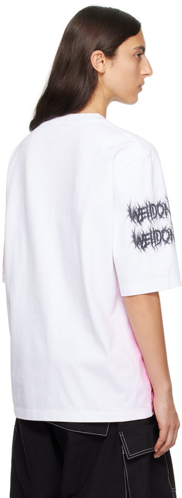 Tričko We11done Graphic Print T-Shirt Biela | WD-TT3-23-748-U-WH, 2
