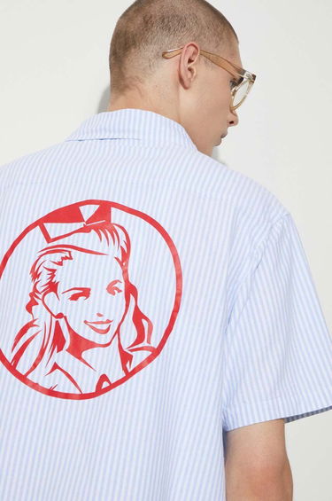 Košeľa BBC IceCream ICECREAM Diner Striped Shirt Modrá | IC24220, 4