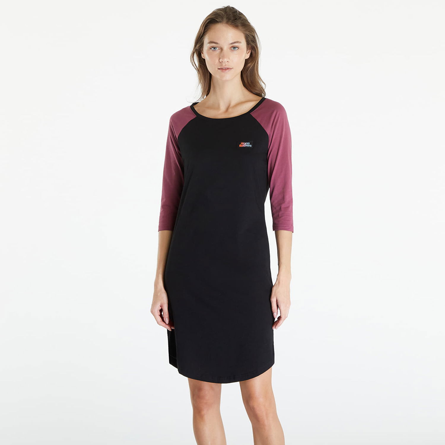 Šaty Horsefeathers Meena Dress Black/ Maroon Čierna | SW881D, 0
