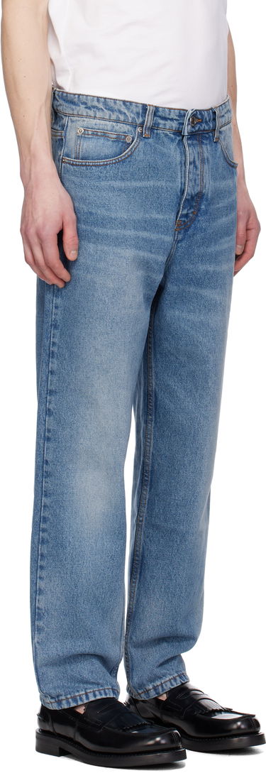 Džínsy AMI AMI Paris Tapered Fit Jeans Modrá | HTR103.DE0046, 1
