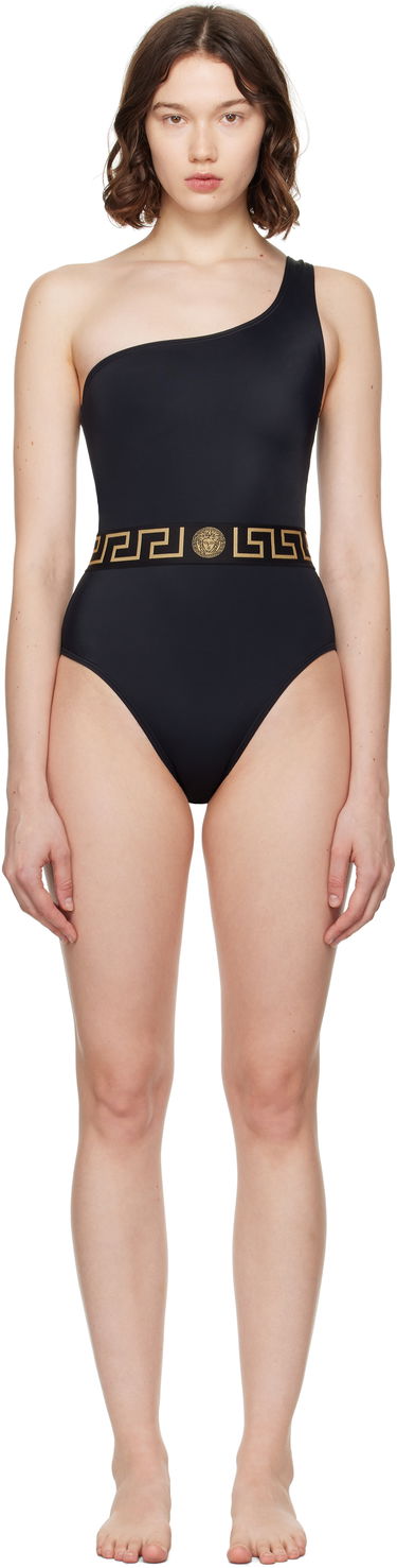 Plavky Versace Greca Border One-Piece Swimsuit Čierna | 1020488_1A11119, 0