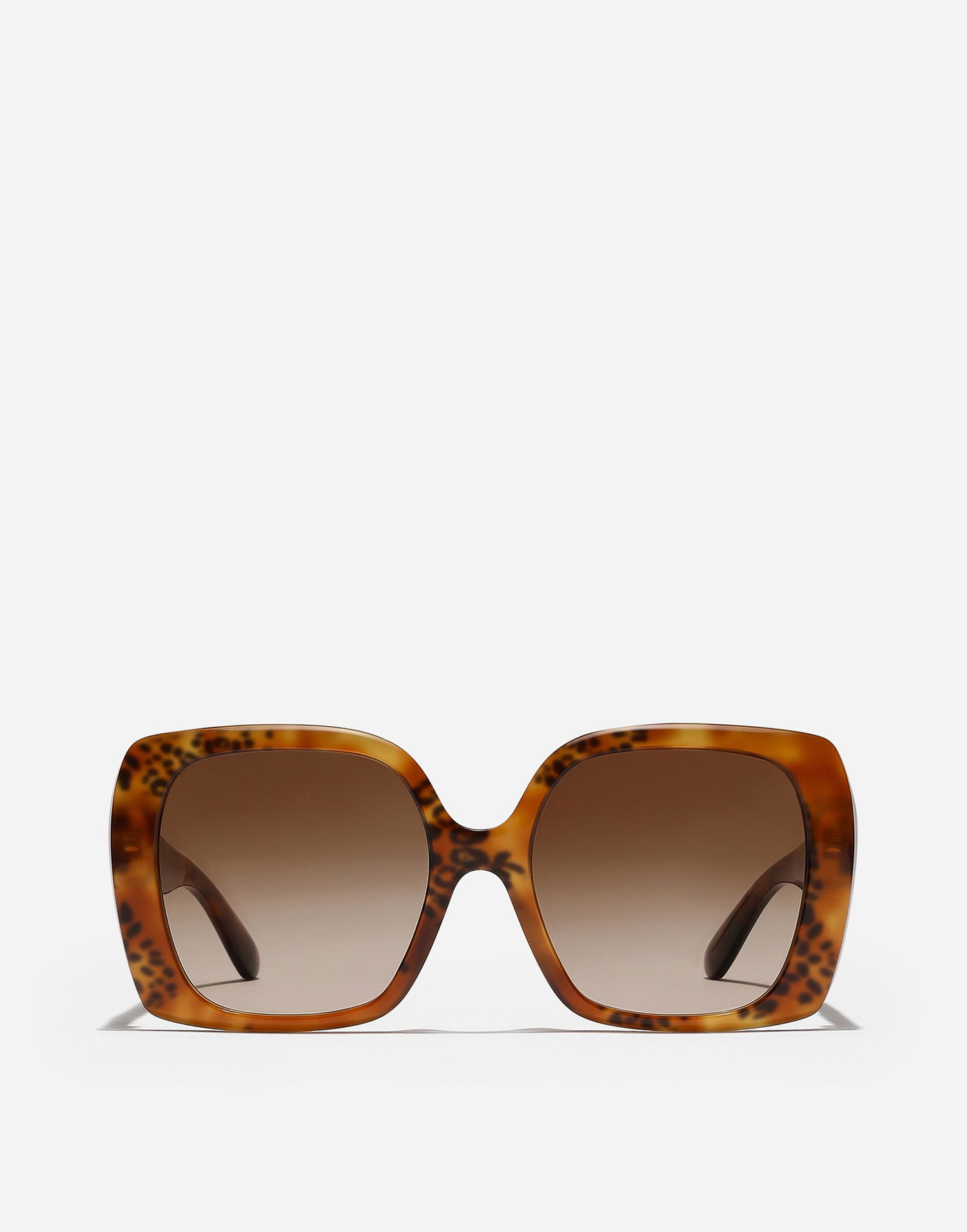 Slnečné okuliare Dolce & Gabbana Dg Allure Leopard Print Acetate Square Framed Gradient Lens Sunglasses Hnedá | VG4475VP0139V000, 0