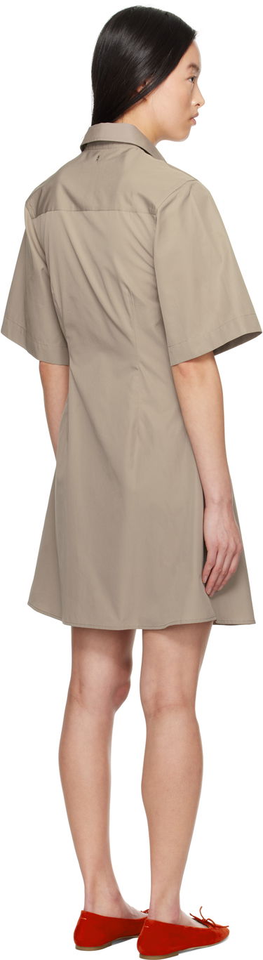 Šaty AMI AMI Paris Short Sleeve Shirt Minidress Béžová | FDR162.CO0076, 2
