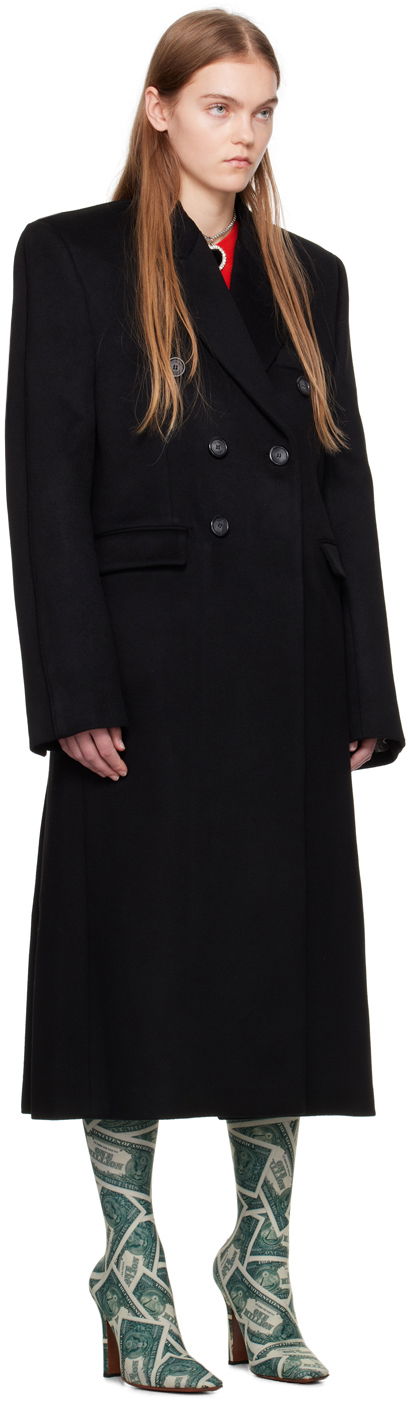 Kabáty VETEMENTS VTMNTS Tailored Double-Breasted Maxi Coat Čierna | VL20CO100B, 1