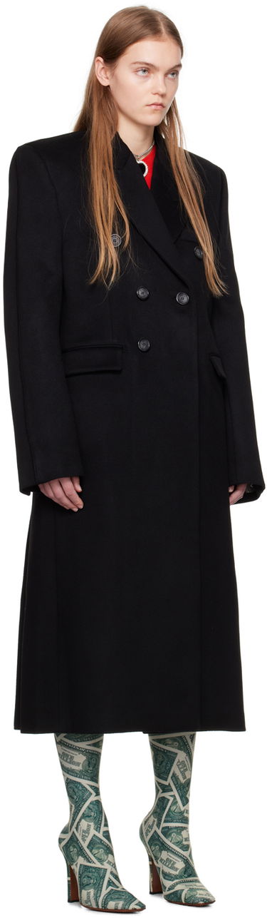 Kabáty VETEMENTS VTMNTS Tailored Double-Breasted Maxi Coat Čierna | VL20CO100B, 1