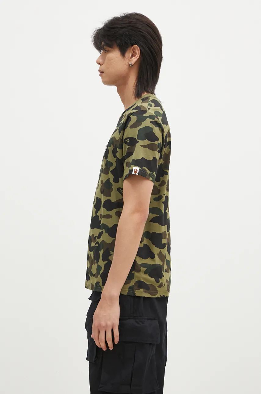 Tričko BAPE 1ST CAMO ONE POINT TEE Zelené | 1K80109006, 1