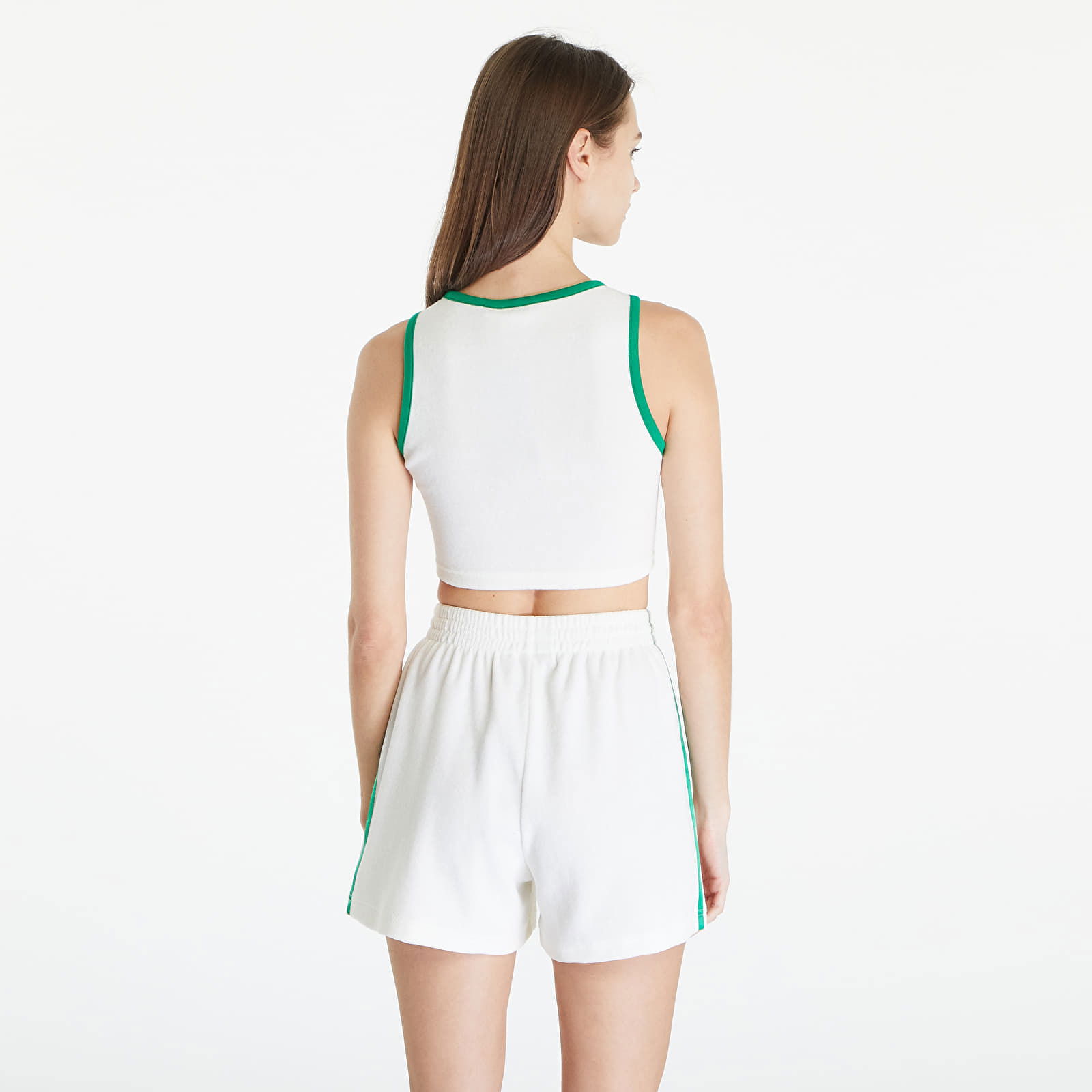 Terry Crop Tank Off White