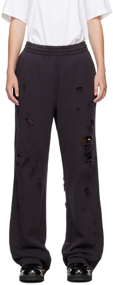 Tepláky We11done We11done Distressed Sweatpants Čierna | WD-TA2-24-728-U-BK, 0