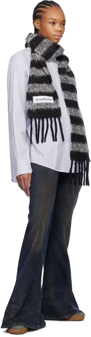 Šál Acne Studios Acne Studios Striped Scarf with Fringed Ends Rôznofarebný | CA0358-, 1