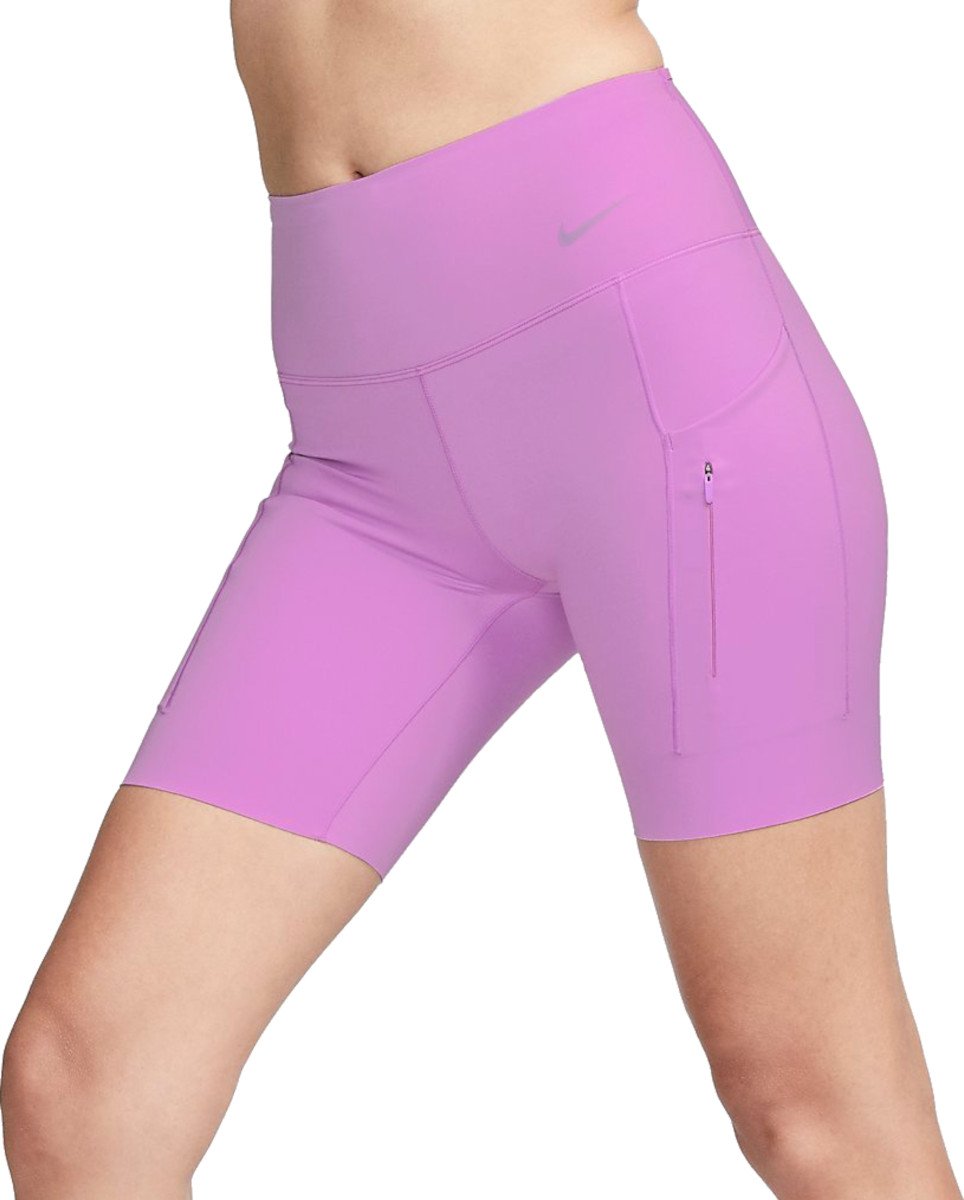 Firm-Support Mid-Rise 20cm (approx.) Biker Shorts with Pockets