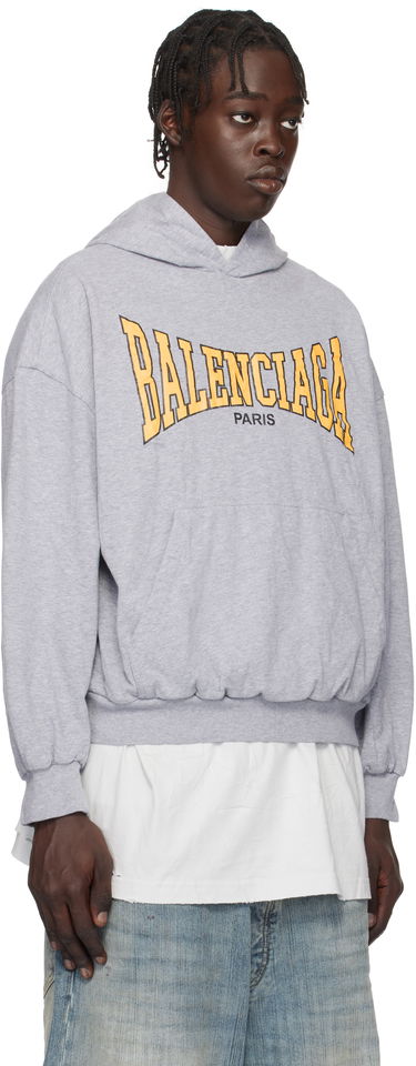 Mikina Balenciaga Balenciaga Boxing Lined Hoodie Šedá | 807999TRVH59921, 1