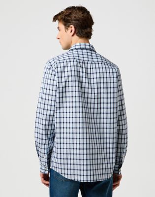 Košeľa Wrangler Wrangler Regular Fit One Pocket Long Sleeve Shirt Modrá | 112371552:XXL, 0
