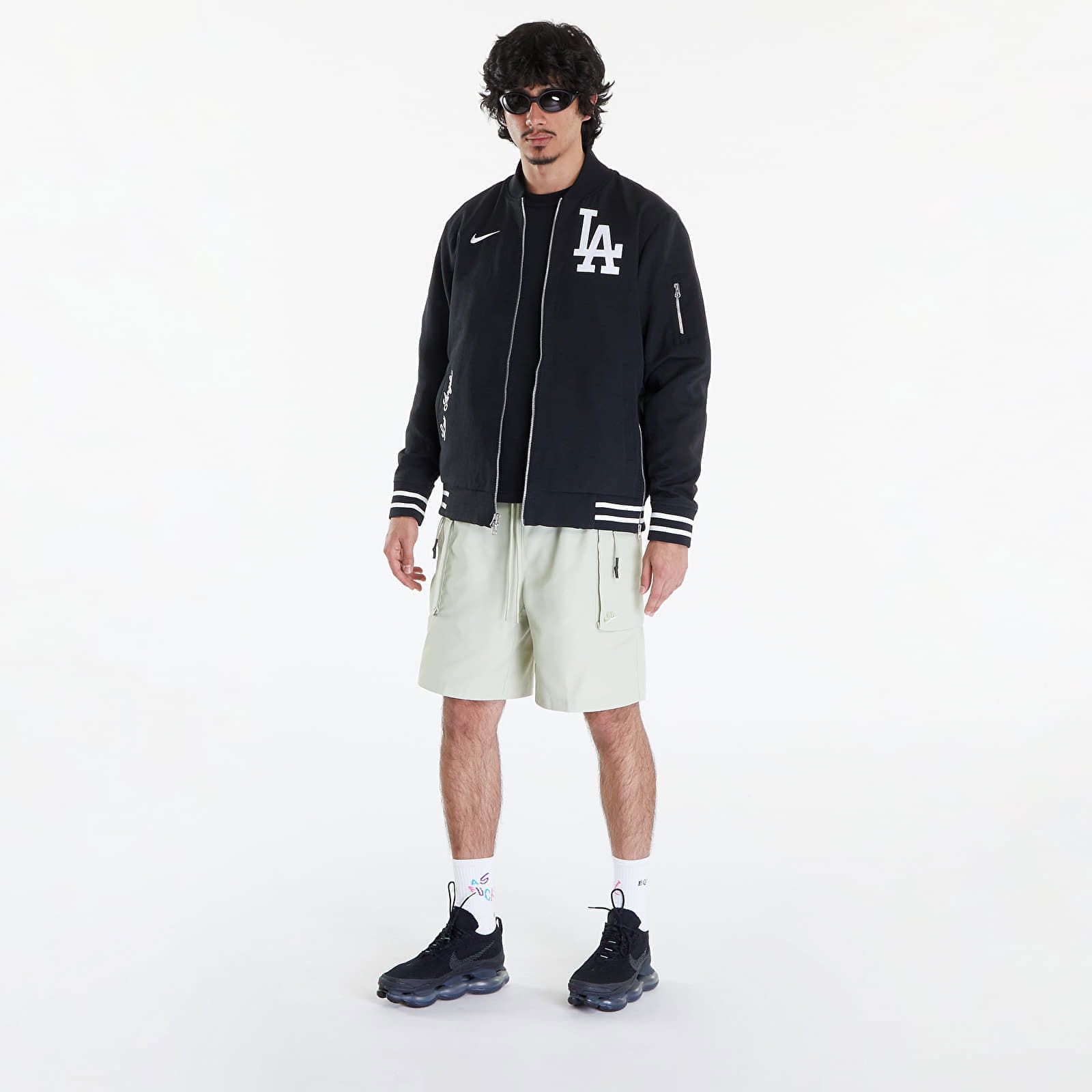 AC Bomber Jacket Los Angeles Dodgers Black/ Black/ White