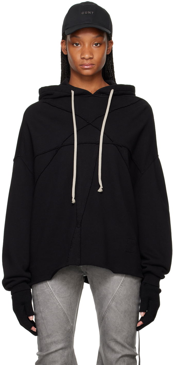 Mikina Rick Owens Crater Hoodie Čierna | DS02D2221 FET1, 0