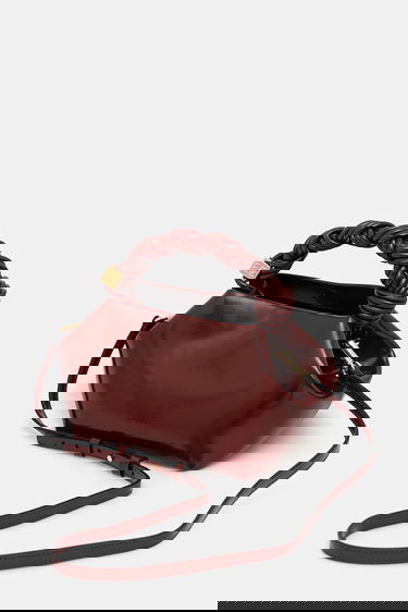 Kabelka GANNI GANNI Bou Bag Small Patent Vínová | A6499, 2