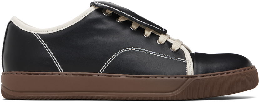Tenisky a topánky LANVIN DBB1 Leather Tongue Sneakers Čierna | FM-SKDBB2-NAPA-H25