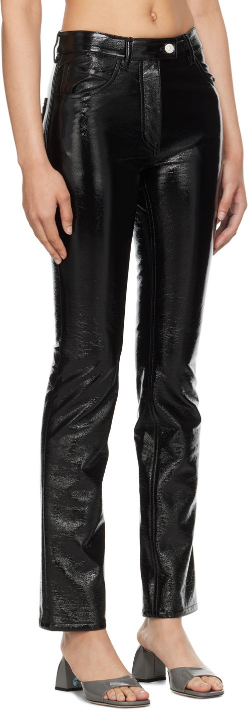 Džínsy Courrèges Courrèges 5-Pocket Patent Leather Trousers Čierna | PERCPA013VY0014, 1