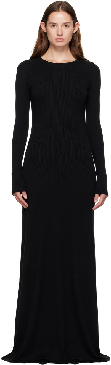 Šaty Ann Demeulemeester Ann Demeulemeester Eva Open Back Knitted Maxi Dress Čierna | 2520-W-KN12-FA049-099, 0