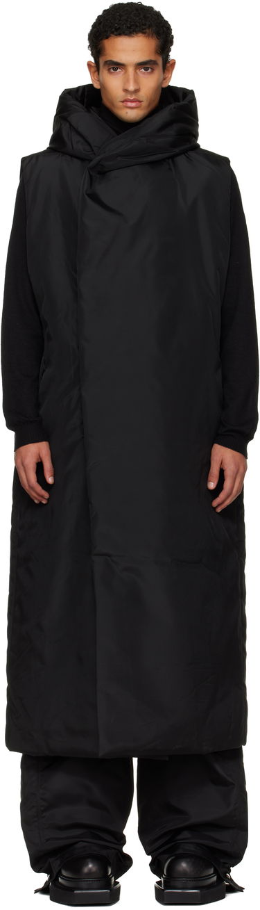 Vesta Rick Owens Rick Owens DRKSHDW Concordians Hooded Vest Čierna | DU02E7972 NCV, 0
