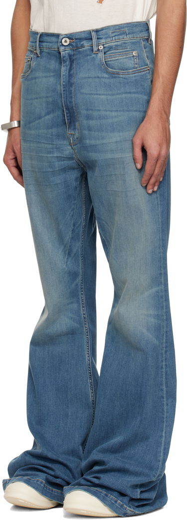 Džínsy Rick Owens Rick Owens DRKSHDW Hollywood Bolan Bootcut Jeans Modrá | DU01E3365 SDWB, 3