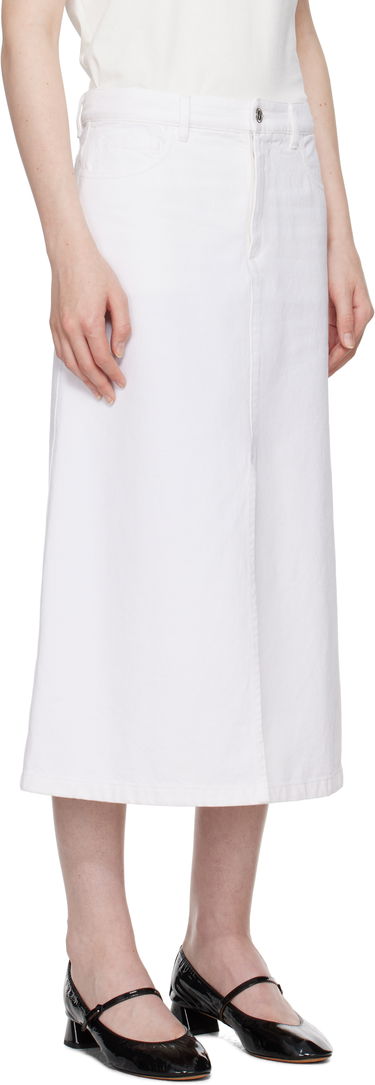 Sukňa A.P.C. Denim Midi Skirt with Front Slit Biela | COGZV-F06423, 1