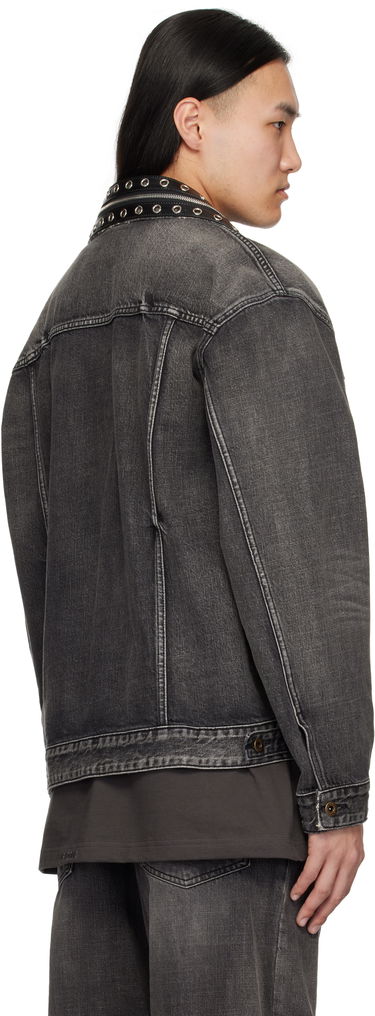 Bunda We11done We11done Belted Collar Denim Jacket Čierna | WD-DJ0-25-315-U-BK, 2
