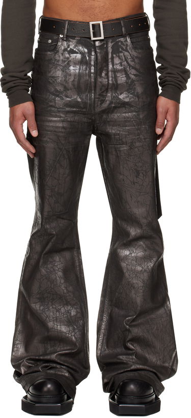 Džínsy Rick Owens Rick Owens DRKSHDW Concordians Bolan Bootcut Jeans Metalická | DU02E7365 SBZMC, 0