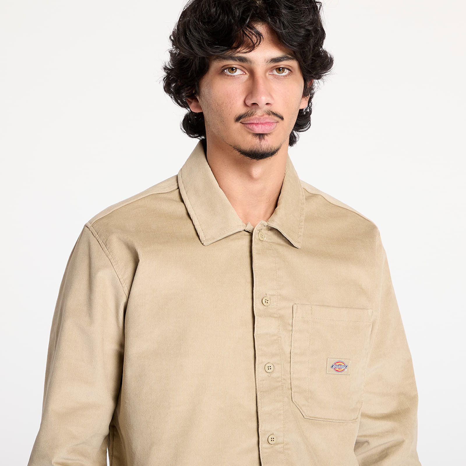 Corduroy Shirt Man Khaki