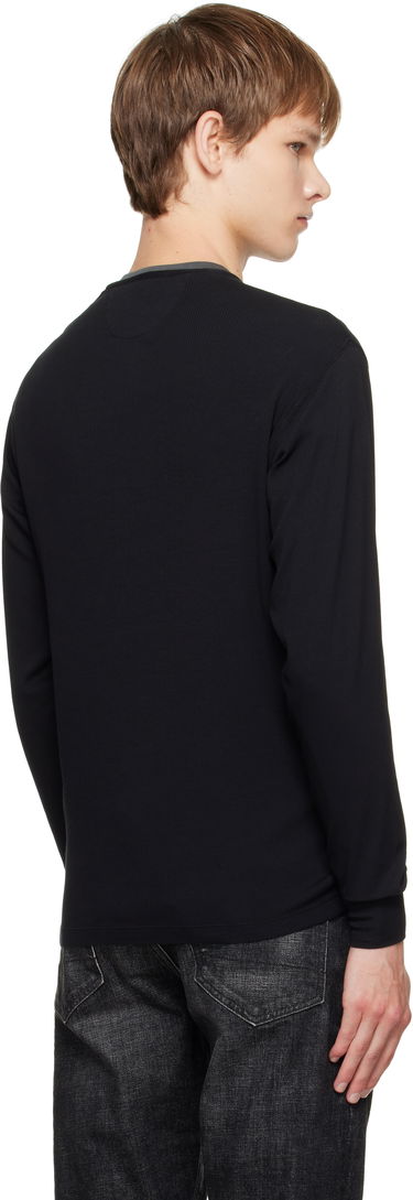 Sveter Tom Ford TOM FORD Stretch Rib Henley Čierna | JHL019-JMC067, 2