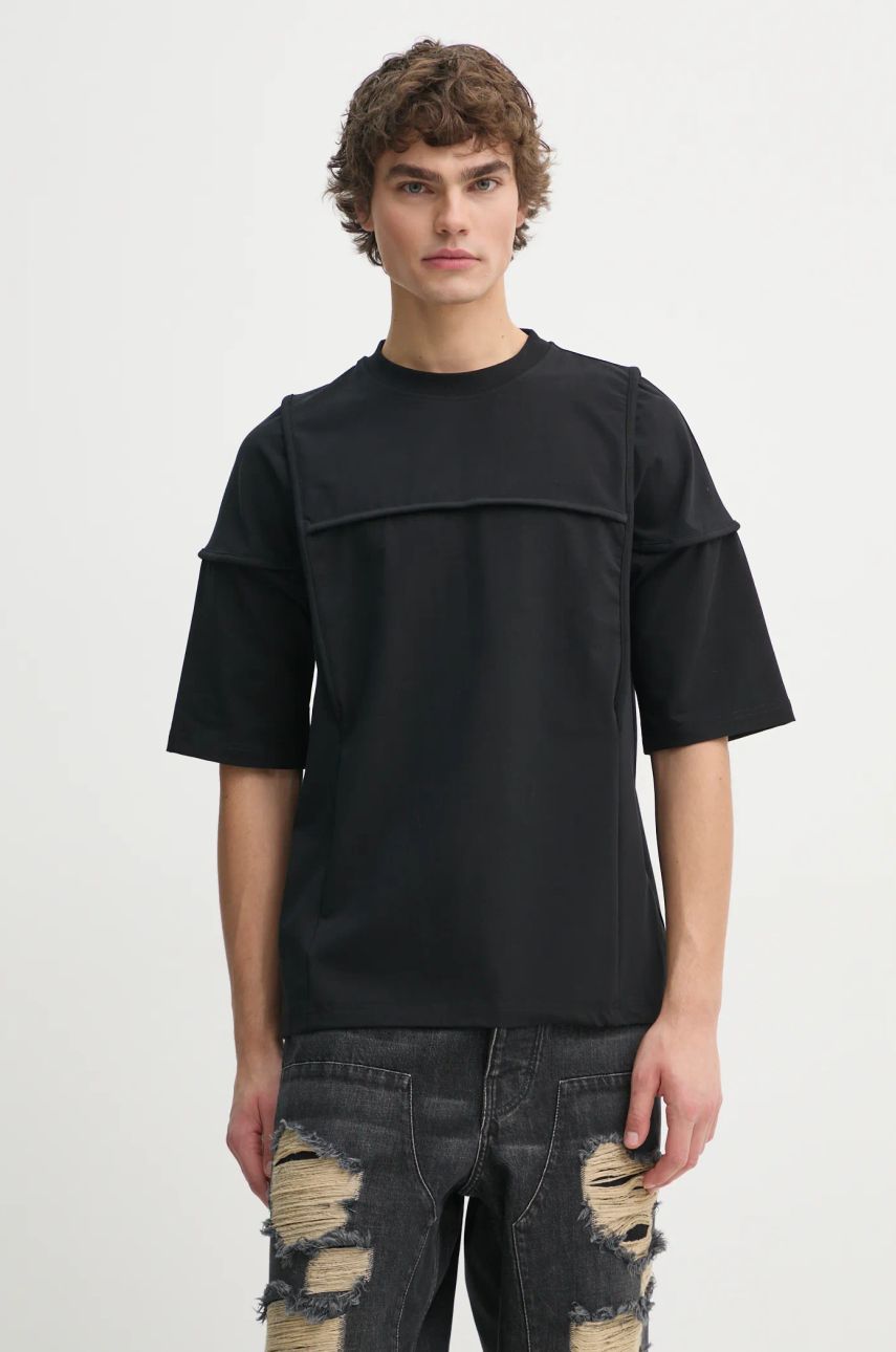 Tričko HELIOT EMIL Black Short Sleeve T-Shirt Čierna | AW24.M.09.123.BLK01, 0