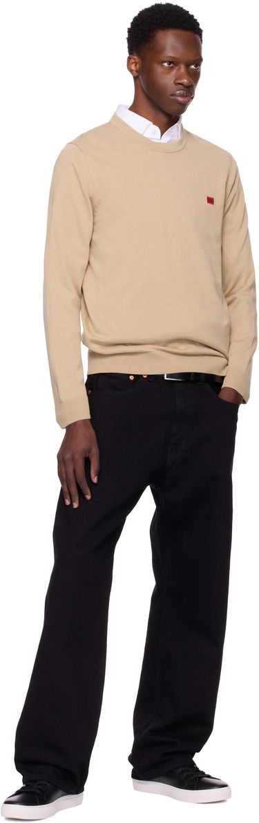 Sveter BOSS Cotton Sweater Čierna | 50475083, 3