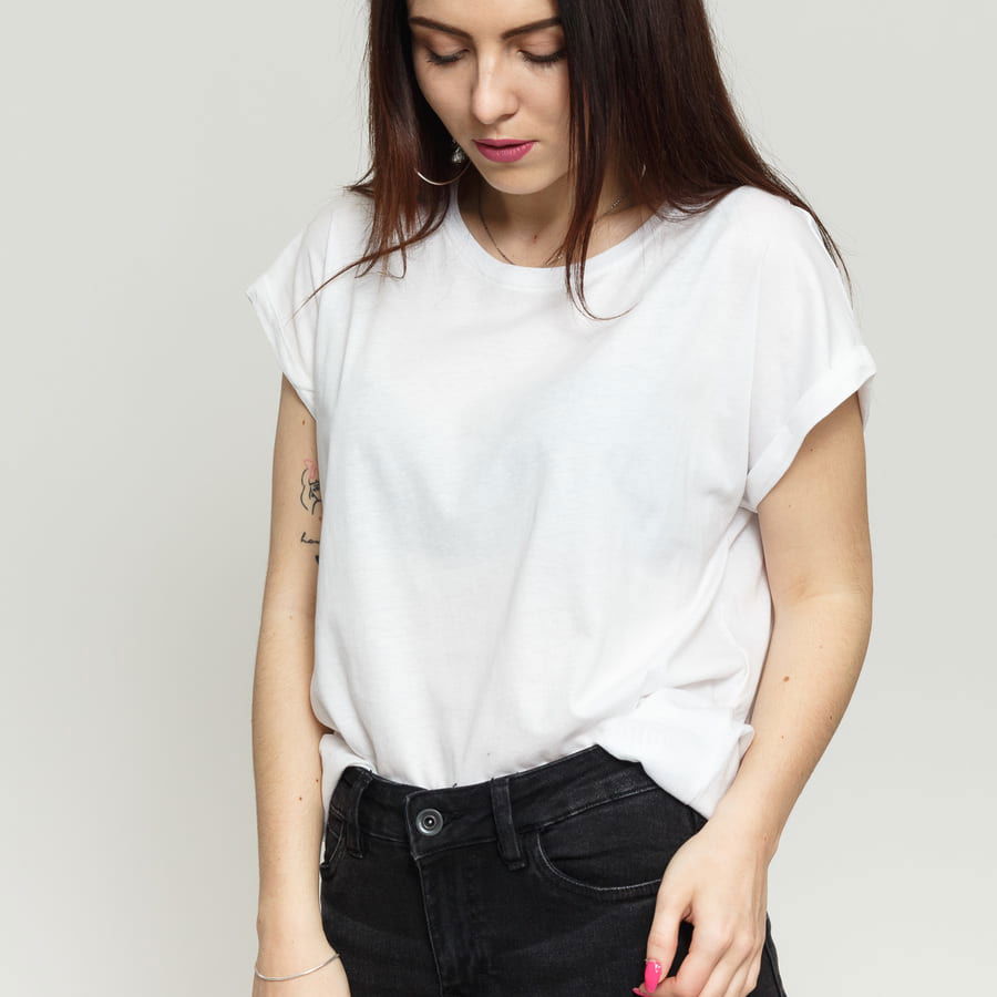 Ladies Extended Shoulder Tee