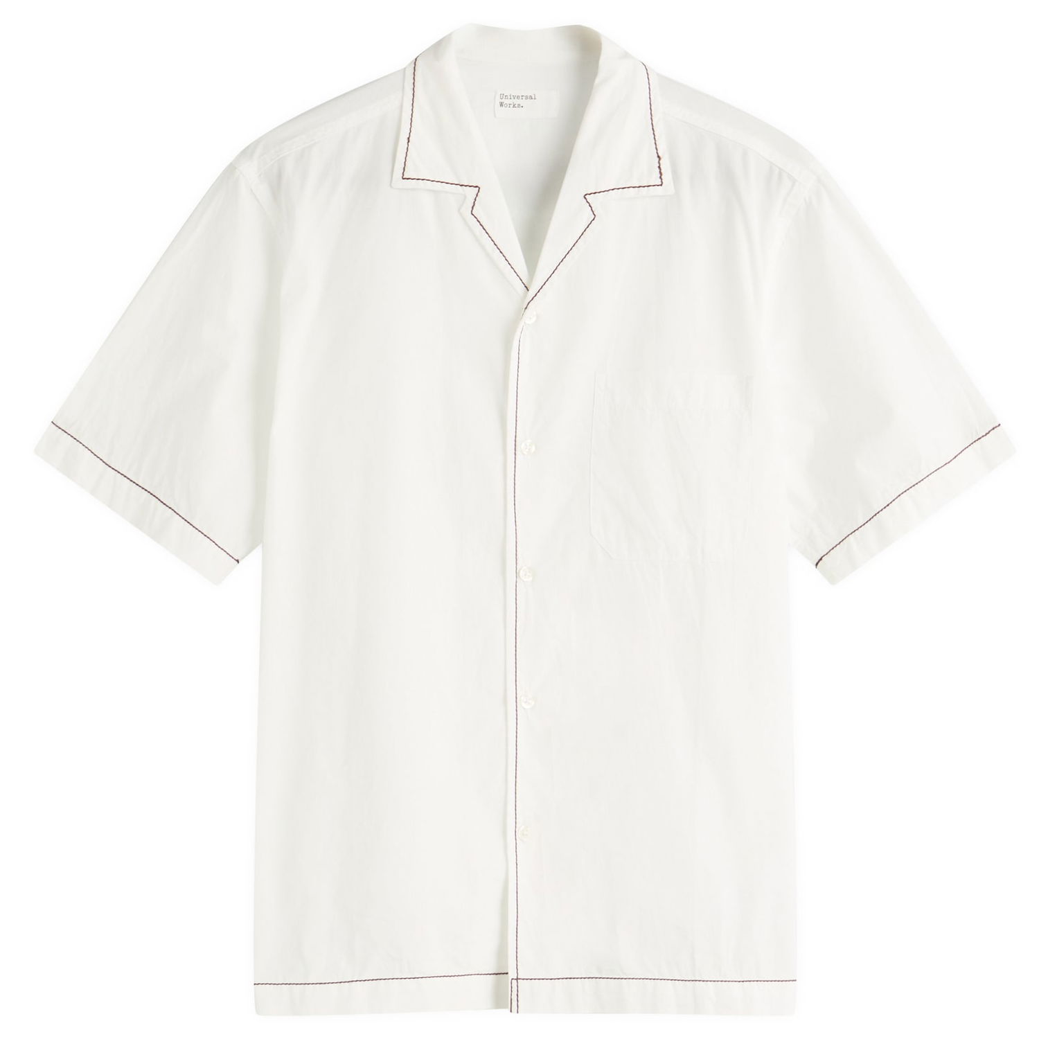 Košeľa Universal Works Universal Works Contrast Stitch Minari Shirt, Size Large Biela | 32162-ECR, 1