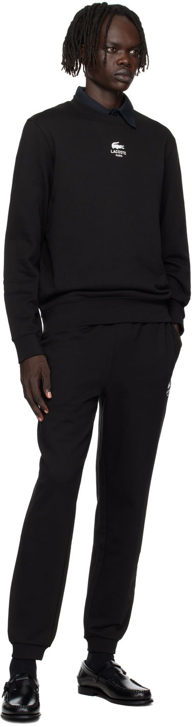 Mikina Lacoste Lacoste Fleece Sweatshirt Čierna | SH2736_031, 3