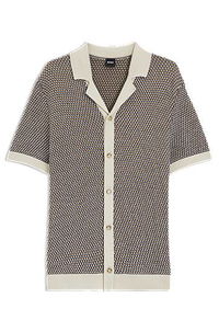Regular-Fit Knitted Cotton Cardigan